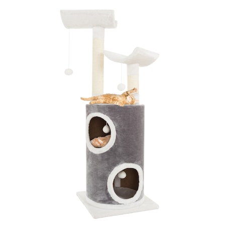 Pet Adobe Cat 44.75-Inch Multi-Level Kitty Condo 214314JQK